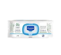 Mustela Toallitas Limpiadoras, Perseosa de Aguacate Natural y Aloe Vera - 70 Unidades