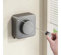 MUSTORN Tendedero Retractil Pared Exterior, Línea Cuerda Tendedero Pared Exterior Soporte De Pared Cuerdas para Tender Ropa Balcon Cuerda para Tender Ropa Exterior 4.6m(Gris)