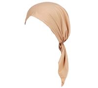 Musulmanes Mujeres Gorro Bufanda Sombrero Envolvente Cabeza Pérdida Cabello Turbante Gorra Detergente Gorras Negro Ropa, caqui, Talla única