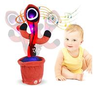 MUSUNFE Juguetes para bebés y niñas, 3-12, 12-18 meses, cactus bailando, cactus parlante, cactus cantando y bailando, juguetes de peluche para niños de 1 a 3 años