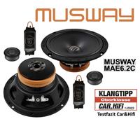 MUSWAY MAE6.2C Set De Altavoces De 2 Vías De 16,5 Cm Sistema Compo 6.5", 200 W