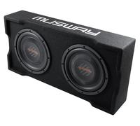 Musway MF210Q-2 10" (25 cm) Subwoofer Box 600W diseño plano, solo 15 cm de al...