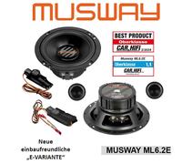 Musway ML6.2E 16,5 cm (6,5") Juego de altavoces compuestos bidireccionales 20...