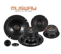 MUSWAY ML6.3A Juego de altavoces compuestos activos de 3 vías 16,5 cm...