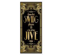 Musykrafties Gatsby Grandeur Gimme That Swing Please, and a bit of That Jive Now - Puerta Art Deco Jazz Party 182,9 x 76,2 cm
