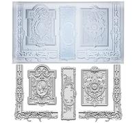 musykrafties Moldes barrocos con marco y placa para decoración de tartas, cupcakes, arcilla polimérica, WD-4711