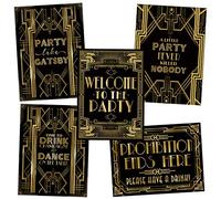 Musykrafties - Póster de estilo Gatsby inspirado en los felices años veinte - Tamaño A3 (40 x 30 cm)