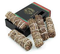 MUT22 5 Atado Romero 10 cm Sagrada para Quemar - Hierba de Purificación y Armonía: Salvia Apiana 100% Natural, Ideal para Limpieza Espiritual y Rituales Energéticos (5 Romero)