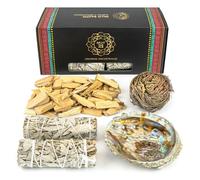MUT22 Kit Sahumerio con Abulón, Palo Santo, Salvia y Rosa de Jericó