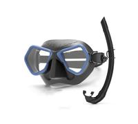 (muta blu nera) Specchio subacqueo professionale, inmersión en apnea, inmersión profunda, maschera