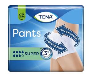 Mutandina elastica assorbente e traspirante Tena Pants Super - S - Cartone 12x4