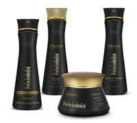 Mutari Progress | Kit reductor reconstructivo con champú, mascarilla y crema de peinado, cuidado capilar para cabello liso, 240 ml + 300 g