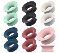 Mute style pack per earplugs,12 Piezas Tapones para Los Oídos de Silicona Quiet Ear Plugs Accessories for Extra 5 dB para Viajes Hogar Oficina Biblioteca (6 Colores)