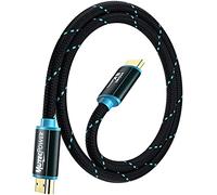 MutecPower 0.5 metros Ultra alta velocidad 8k HDMI 2.1V cable Certificado 48Gbps 8K@60Hz & 18Gbps 4K@120Hz con HDR, VRR y eARC - 30 AWG Listado en UL 0.5m Cable macho a macho Trenzado azul/negro