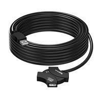 MutecPower 10m Cable USB 2.0 Activo con Hub USB de 4 puertos y chipset de extensión Cable USB Macho a 4 x Hembra - Cable de extensión USB Activa/Cable repetidor - 10 Metros