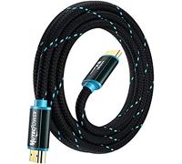 MutecPower 2 metros Ultra alta velocidad 8k HDMI 2.1V cable Certificado 48Gbps 8K@60Hz & 18Gbps 4K@120Hz con HDR, VRR y eARC - 30 AWG Listado en UL 2m Cable macho a macho Trenzado azul/negro