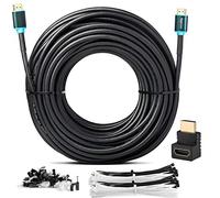 MutecPower 20m Cable HDMI 2.0 con amplificador de señal integrado - Cable de alta velocidad con Ethernet soportes Ultra HD 3D 4Kx2K/60HZ y 2160p/Full HD 1080p 24 AWG ARC/CEC - 20 metros