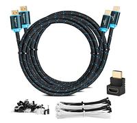 MutecPower Paquete de 2 cables HDMI 2.0 de alta velocidad de 5 metros con Ethernet 28 AWG, soporta 3D 4Kx2K/60HZ y canal de retorno de audio, cable Ultra HD de 5 m macho a macho