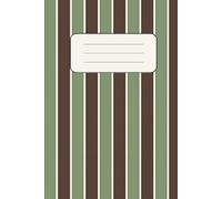 Muted Stripe Pattern Journal - 6x9 in, 100 lined pages: Clean Aesthetic Notebook for Every Day
