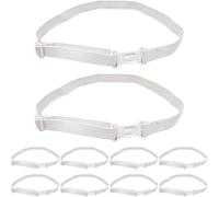 Muteitt 10 Uds Bandas Extensoras De Pajarita Correas Ajustables para Pajarita Correa Elástica para Cuello con Hebilla Accesorios DIY para Niños Y Adultos