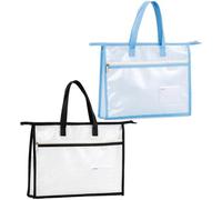 Muteitt 2 Piezas A3 Carpeta De Arte Estuche De Transporte Bolsas De Cartera De Arte Estuche De Almacenamiento De Obras De Arte Impermeable Pintura Tablero De Dibujo Almacenamiento Carteras