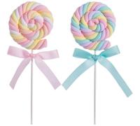 Muteitt 2 Uds Accesorios De Piruleta De Falso Simulación De Piruleta De Malvavisco Accesorios De Fotografía De Falso Mesa De Postre Decoración para Fiesta De Boda