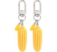 Muteitt 2 Uds Llavero De Maíz De Simulación Novedad Llaveros De Maíz Colgante De Bolsa Bolso De Comida Adorno Colgante para Llaves Bolsas