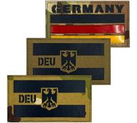 Muteitt 3 Parches con Bandera De Alemania (deu), Escudo del Águila Alemana, Parches Bordados, Banderas De Alemania, Parche Táctico Militar para Ropa, Sombreros Y Mochilas.