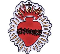 Muteitt Broche del Sagrado Corazón De Jesús, Insignia, Pin Cristiano, Pin Esmaltado En Forma De Corazón, Modelo De Anatomía, Pin con Distintivo para Ropa, Sombrero, Decoración para Mochila
