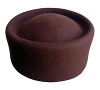 Muteitt Elegante Sombrero Pastillero para Mujer, Boina Francesa Retro De Lana, Tocado para Boda, Derby, Iglesia, Fiesta, Cóctel, Fedora De Invierno