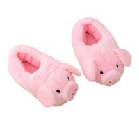 Muteitt Lindas Zapatillas De Cerdo, Pantuflas Cálidas De Invierno, De Algodón De Felpa para Hogar, De Animales, Antideslizantes para Interiores Y Exteriores