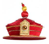 Muteitt Sombrero De Emperador Real Chino Antiguo para Juegos De rol, Sombrero De Fiesta De Cosplay Chino, Accesorios De Disfraz Real De Dinastía Qing