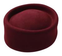 Muteitt Sombrero Pastillero Vintage para Mujer, Elegante Sombrero De Copa, Estilo Retro Francés, De Lana, Base para Tocado, para Bodas, Iglesias, Fiestas, Cócteles, Fedora De Invierno.