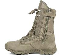 MUTERUN Botas tácticas militares de combate para hombre, de 8 pulgadas, botas de desierto, botas de senderismo, trekking, forro polar verde con licencia oficial de star wars silent one crew., 43 EU