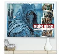 Mutige Krieger (hochwertiger Premium Wandkalender 2026 DIN A2 quer), Kunstdruck in Hochglanz: Entdecken Sie die Legenden und Epen, die die Welt ... Vielfalt der kriegerischen Helden.