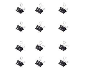 Mutilar Clip de 2143290 foldback Mauly 214 en envases de cartón, 32 mm, 13 mm, Negro, 12St