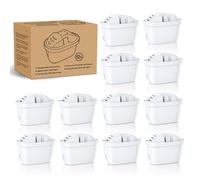 Mutital 12 Cartuchos Filtro Agua para Jarras BRITA MAXTR Compatible con BRITA MAXTR MAXTRA PRO y la mayoría de jarras filtrantes BRITA. Cartuchos de filtro de agua de repuesto.