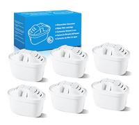 Mutital Cartuchos de filtro de agua 6 piezas de repuesto para filtro de agua Brita Maxtra + Cartuchos de filtro, Aquaphor, Cartuchos de filtro compatible con jarra Brita, Dafi (6)