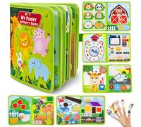 MutoToy® Libro Montessori 1 año, 22 en 1 Busy Board de Actividad, Sensorial Montessori Juguetes niños 1 2 3 4 años, Juegos Educativos Niños, Regalos Originales para Niños Niñas Cumpleaños Navidad