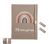 Mutterpass Schutzhülle aus Filz mit Fächer chern, Mutterkindpasshülle österreich,Hülle Mutterpass,Mutterpass Schutzhülle,mit Gummiband, für Versicherungskarten