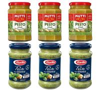 Mutti Pesto Verde Pomodori - Juego de 3 tarros de pesto para tomates (180 g, 3 botes de 190 g)