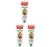 Mutti Verdurine - Salsa de tomate y verduras, tubo de 130 g, paquete de 3