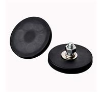 Mutuactor 4 pcs Potente imán de neodimio de con revestimiento de goma D43*6 mm,fuerza de tracción magnética vertical de 9 kg,Apto para luces LED fijas ycámaras,Herramientas,Bricolaje,Cocina,Industria