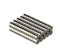 MUTUACTOR 50pcs N52 8x4mm Potente imán redondo neodimio magnético permanente, refrigerador, bricolaje, edificio, científico, artesanía, imanes de burea