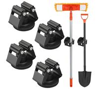 MUTUACTOR Porte - balai à balai magnétique, balai magnétique Robusto para Herramientas de Garaje, arreglo y organización de buanderie de Cocina de Garaje Porte - balai Puissant pour, Paquete de 4