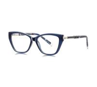 MUTYNE Gafas de sol con montura de ojo de gato para mujer, populares, con bisagra de resorte, UV400 (azul)