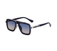 MUTYNE Gafas de sol cuadradas de moda Gafas de sol vintage para hombres de lujo, C6, talla única