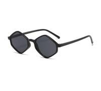 MUTYNE Gafas de sol cuadradas de moda para mujer, gafas vintage para hombre, clásico Hip Hop, marrón, retro, Lunette Soleil, negro, talla única