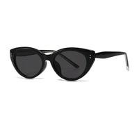 MUTYNE Gafas de sol de moda con diseño de ojo de gato, color gelatina, para mujer, con protección UV400, con degradado, con remaches punk para hombre (C1, negro)