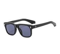 MUTYNE Gafas de sol de moda con montura cuadrada para mujer y hombre, tendencia de lujo, para exteriores, viajes, conducción, UV400 (negro y gris)